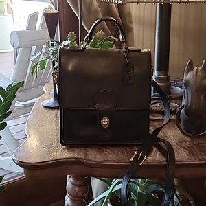 Vintage, Coach Station Bag, Black